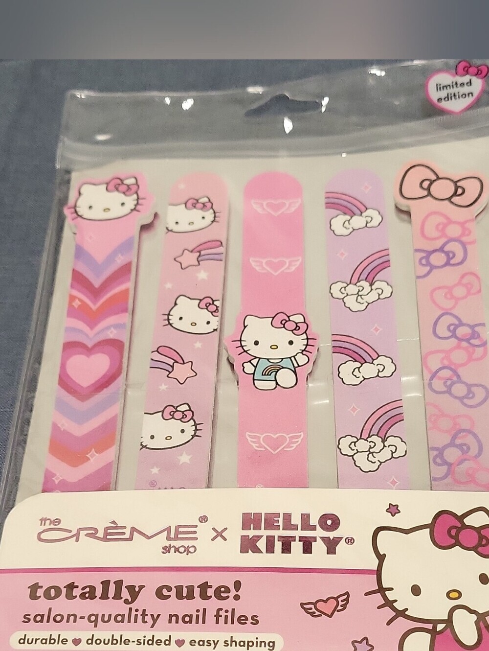 Hello Kitty Pink Patterned Kids Nail Files Set